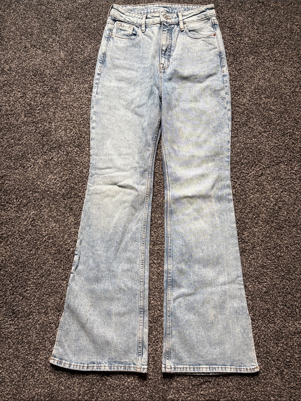 Old Navy Light Wash Flare Jeans - Pale Blue